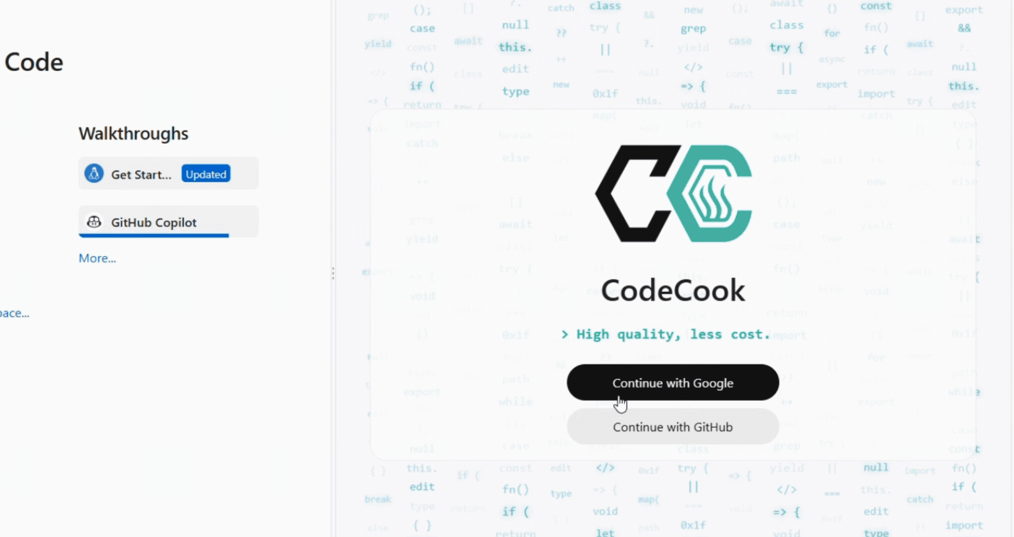 CodeCook demo